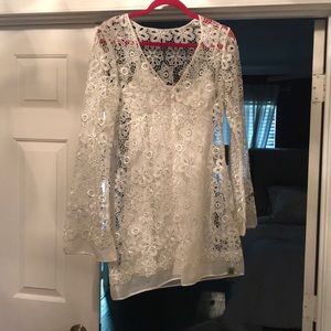 White lace dress